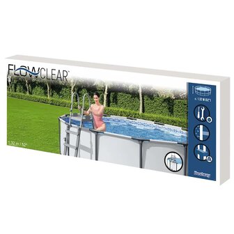 Bestway Zwembadladder Flowclear met 4 treden 132 cm 8