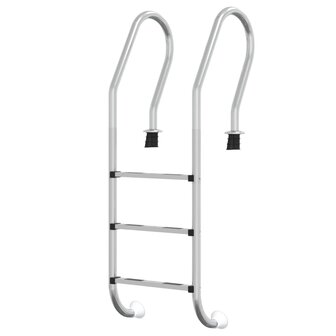 Zwembadladder 54x38x158 cm 304 roestvrijstaal 2