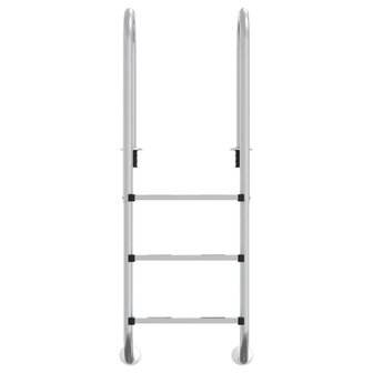 Zwembadladder 54x38x158 cm 304 roestvrijstaal 3