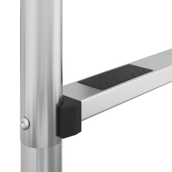 Zwembadladder 54x38x158 cm 304 roestvrijstaal 5