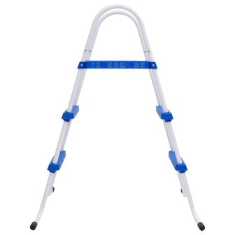 Zwembadladder 84 cm blauw en wit 2