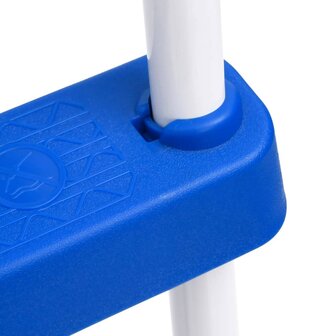 Zwembadladder 84 cm blauw en wit 4