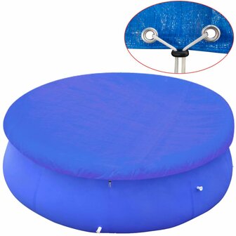 Zwembadhoezen 2 st voor 450-457 cm bovengrondse zwembaden rond 2