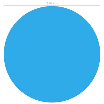 Zwembadhoes 356 cm PE blauw 4