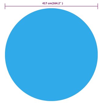Zwembadhoes 417 cm PE blauw 3