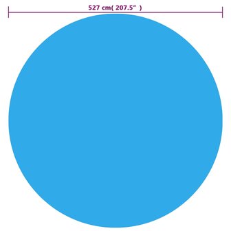 Zwembadhoes 527 cm PE blauw 4
