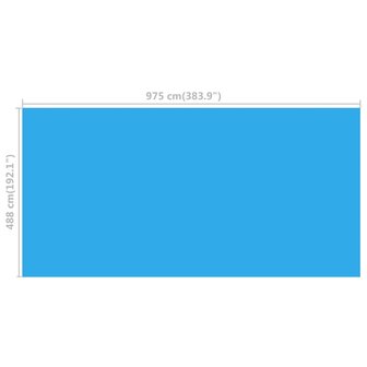 Zwembadhoes 975x488 cm PE blauw 4