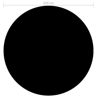 Zwembadhoes 210 cm PE zwart 3