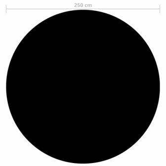 Zwembadhoes 250 cm PE zwart 4