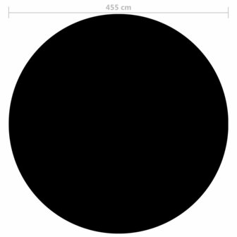 Zwembadhoes 455 cm PE zwart 3