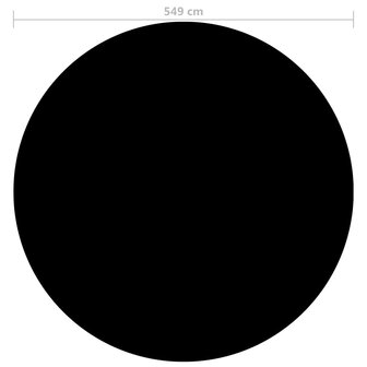 Zwembadhoes 549 cm PE zwart 3