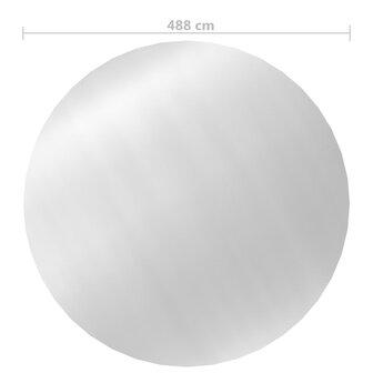 Zwembadhoes 488 cm PE zilverkleurig 5