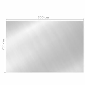 Zwembadhoes 300x200 cm PE zilverkleurig 5