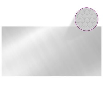 Zwembadhoes 549x274 cm PE zilverkleurig 3