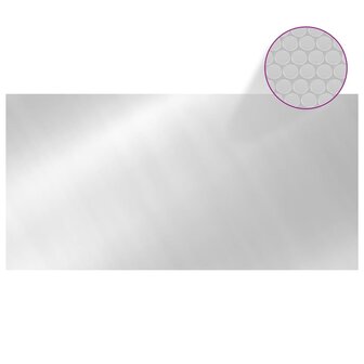 Zwembadhoes 732x366 cm PE zilverkleurig 3