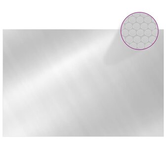 Zwembadhoes rechthoekig 600x400 cm PE zilverkleurig 2