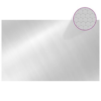 Zwembadhoes rechthoekig 800x500 cm PE zilverkleurig 3