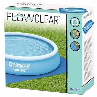 Bestway Flowclear Zwembadgrondzeil 396x396 cm 7