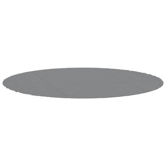 Zwembadgrondzeil &Oslash;306 cm polyester geotextiel lichtgrijs 3