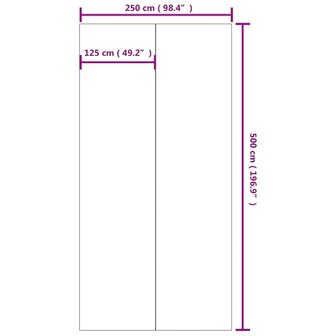 Zwembadgrondzeil 500x250 cm polyester geotextiel lichtgrijs 7