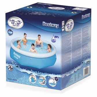 Bestway Fast Set Zwembad opblaasbaar rond 305x76 cm 57266 3