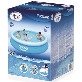 Bestway Fast Set Zwembad opblaasbaar rond 366x76 cm 57273 3