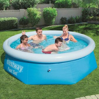 Bestway Fast Set Zwembad opblaasbaar rond 244x66 cm 1