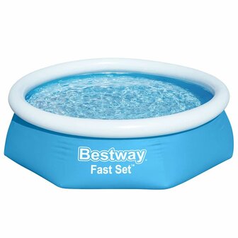 Bestway Fast Set Zwembad opblaasbaar rond 244x66 cm 2