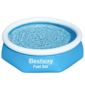 Bestway Fast Set Zwembad opblaasbaar rond 244x66 cm 3