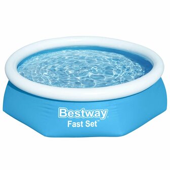 Bestway Fast Set Zwembad opblaasbaar rond 244x66 cm 4