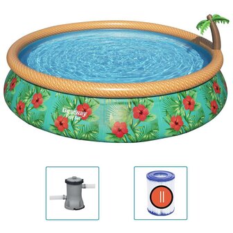 Bestway Fast Set Zwembadset Paradise Palms opblaasbaar 457x84 cm 2