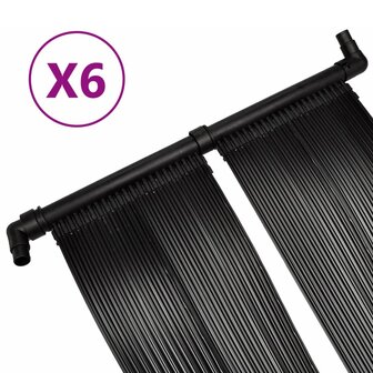 Solarverwarmingspanelen voor zwembad 6 st 80x620 cm 2