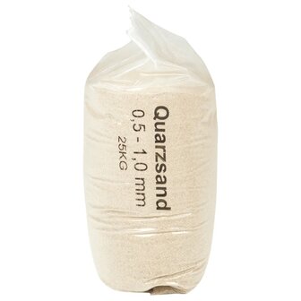 Filterzand 25 kg 0,5-1,0 mm 4