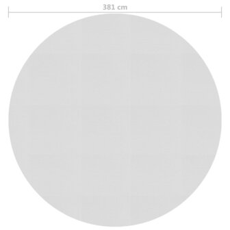 Zwembadfolie solar drijvend 381 cm PE grijs 4