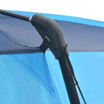 Zwembadtent 500x433x250 cm stof blauw 4