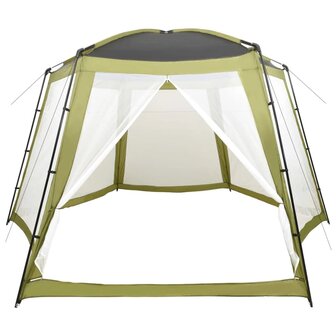 Zwembadtent 500x433x250 cm stof groen 3