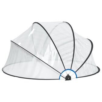 Zwembadoverkapping rond 315x158 cm PVC 3