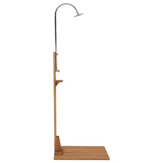 Buitendouche 75x75x210 cm massief teakhout 6