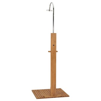 Buitendouche 75x75x210 cm massief teakhout 7