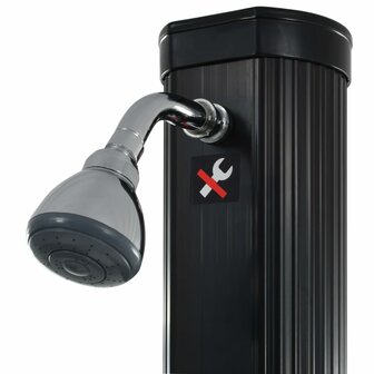 Solardouche inklapbaar 23 L 214 cm zwart 4