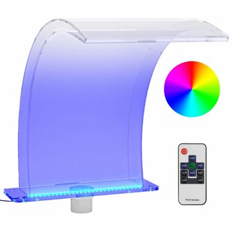 Zwembadfontein met RGB LED&amp;apos;s 50 cm acryl 2