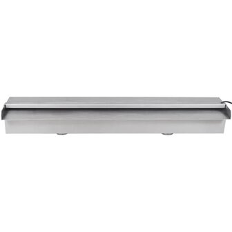 Zwembadwaterval met LED&amp;apos;s rechthoekig 60 cm roestvrij staal 2