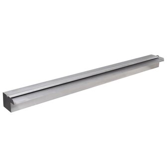 Zwembadwaterval met LED&amp;apos;s rechthoekig 90 cm roestvrij staal 1