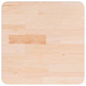 Tafelblad vierkant 40x40x1,5 cm onbehandeld massief eikenhout 2