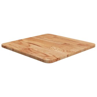 Tafelblad vierkant 40x40x1,5cm massief eiken lichtbruin 1