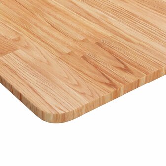Tafelblad vierkant 40x40x1,5cm massief eiken lichtbruin 3