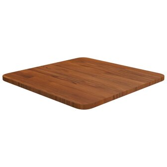 Tafelblad vierkant 40x40x1,5cm behandeld eiken donkerbruin 1