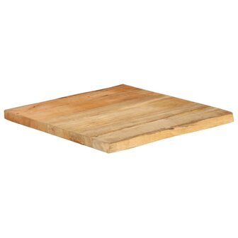 Tafelblad met natuurlijke rand 40x40x2,5 cm massief mangohout 2