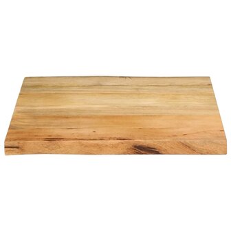 Tafelblad met natuurlijke rand 40x40x2,5 cm massief mangohout 3