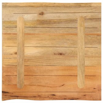 Tafelblad met natuurlijke rand 40x40x2,5 cm massief mangohout 5